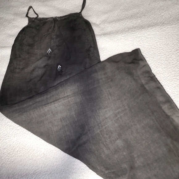 Gorgeous Boho Chic Slate Grey Colored Maxi Dress Small - Picture 5 of 16